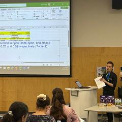 Dr G presenting