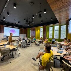 teachers at a workshop